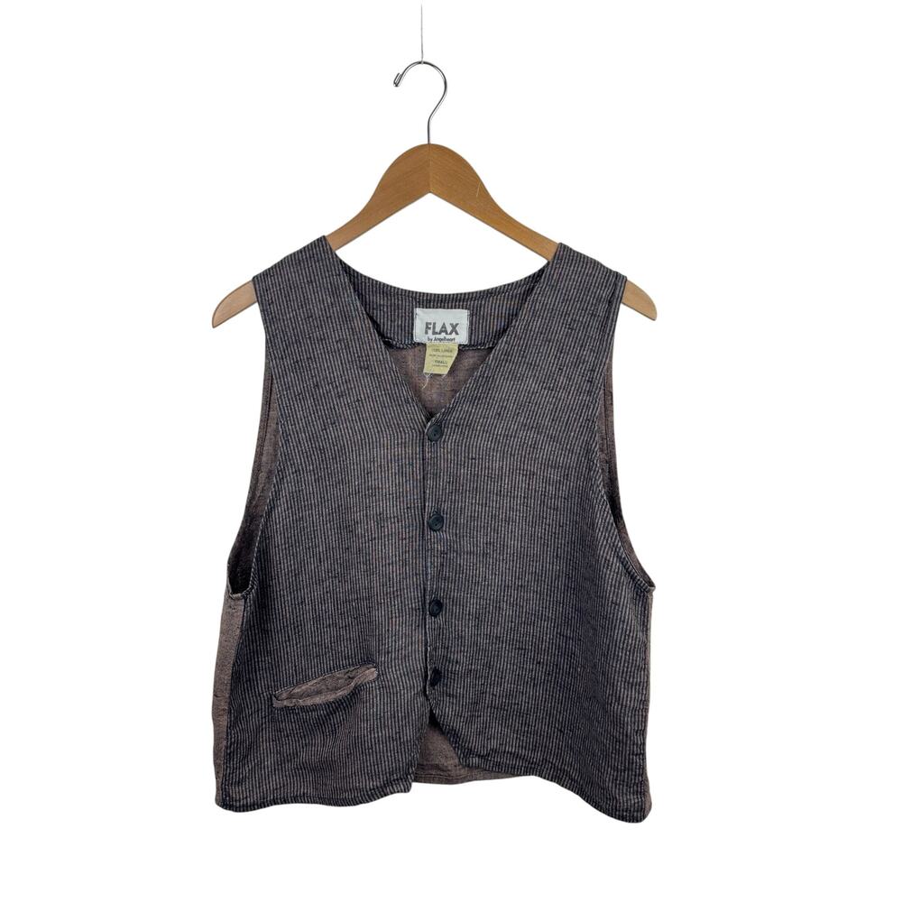 VTG Flax by Angelheart Linen Vest